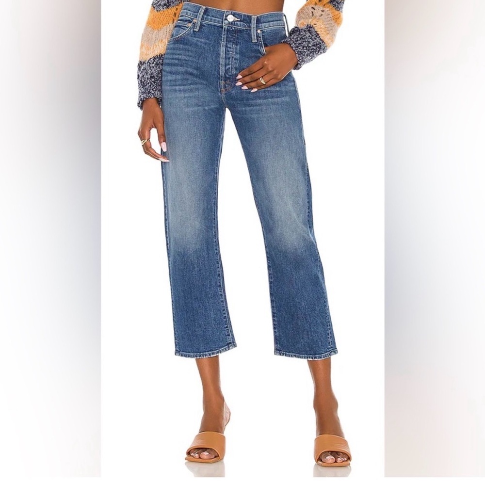 MOTHER  The Ditcher Crop Jeans- running with scissors, 27